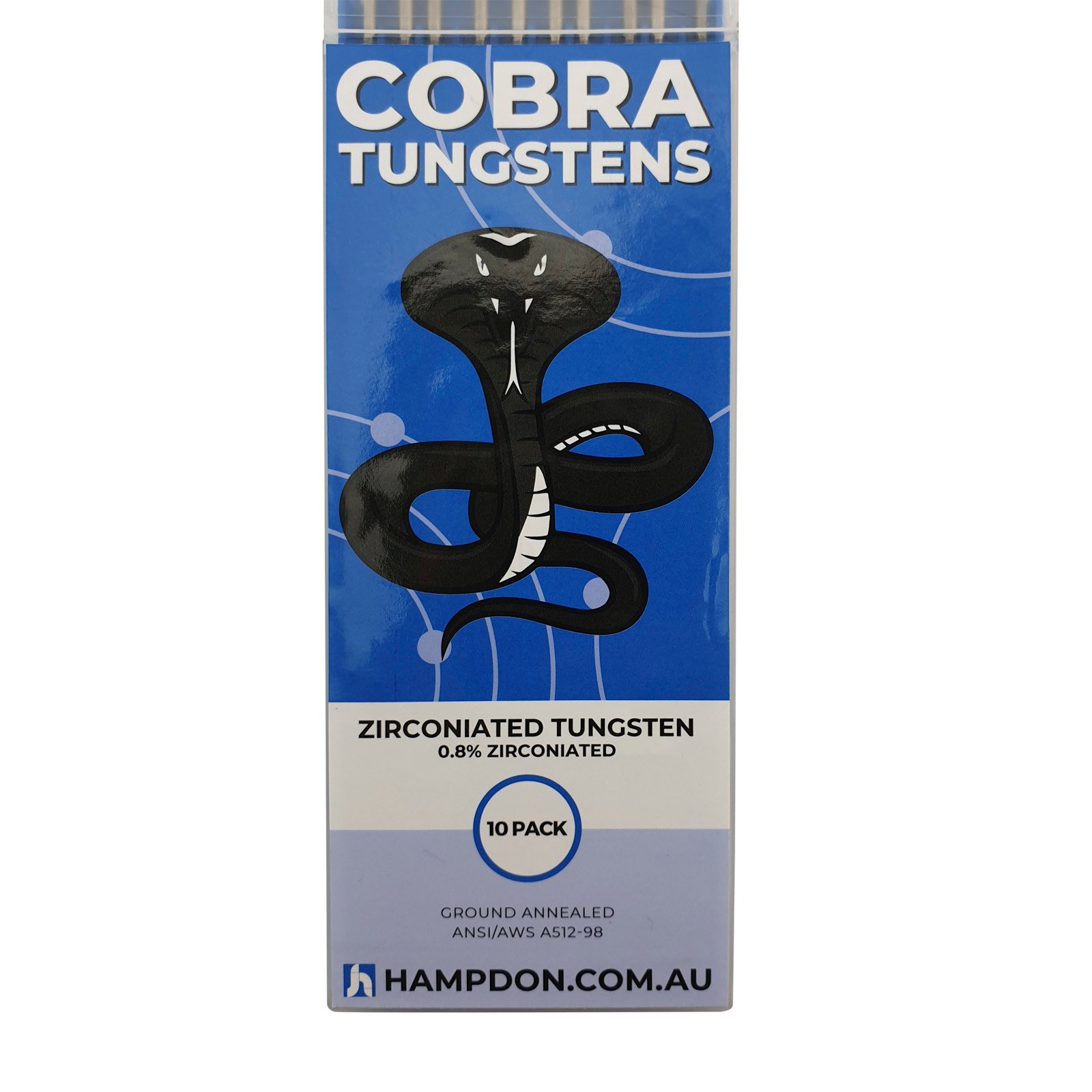 3.2mm Zirconiated TIG Tungsten Electrodes White Tip 10pk