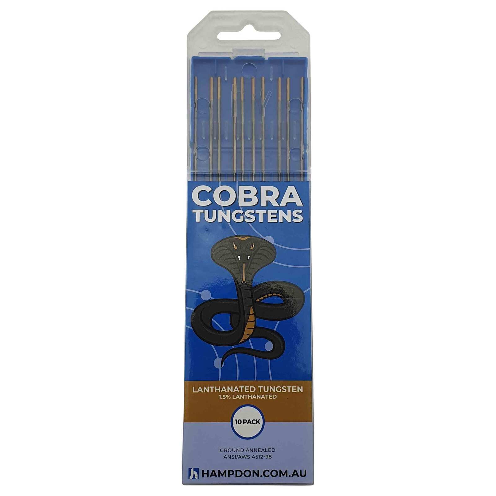 1.5% Lanthanated TIG Tungsten Electrodes 1.6mm 2.4mm Gold Tip