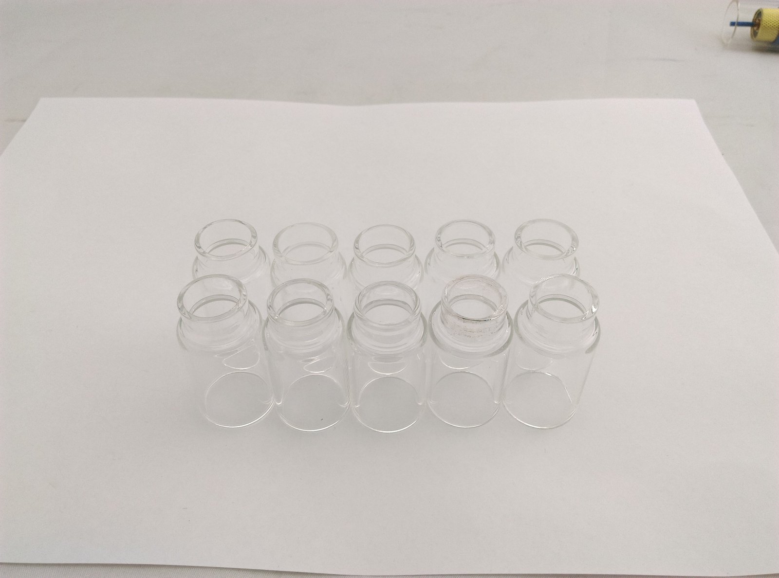 Pyrex 54N14 TIG Glass Cups 10pk for WP17/18/26