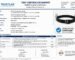 A test certificate snippet showing AS/NZS compliance verification for a gas bottle restraint component