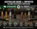 Side by side comparison of Australian-made and imported welding accessories in a workshop setting